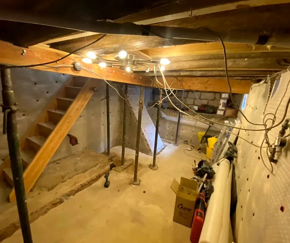 Basement Conversion with Crawl Space Encapsulation in New Hampshire
