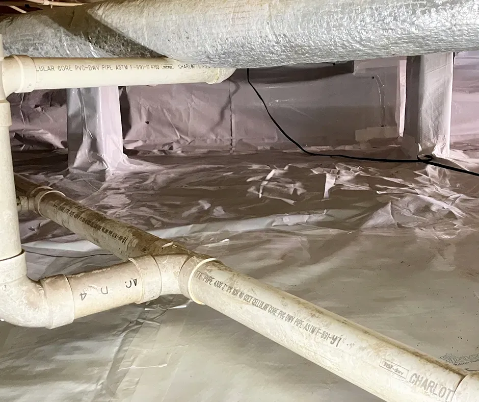 Crawl Space Encapsulation with Insulation in New Hampshire