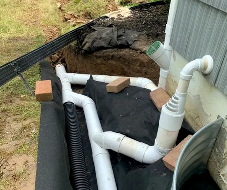 Detailed French Drain Installation – New Hampshire