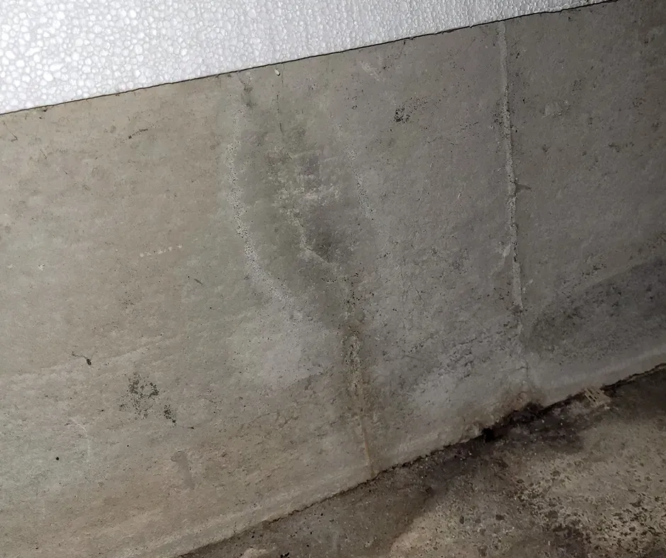 Foundation Seams Sealed with Waterproofing Tape in New Hampshire