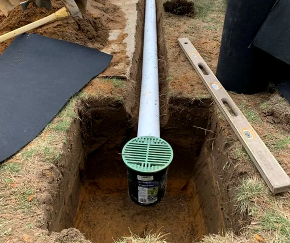 French Drain System with Catch Basin Setup – New Hampshire