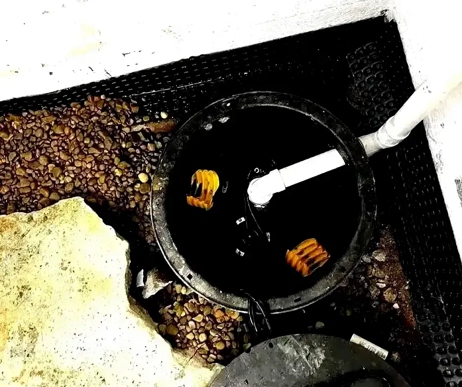 Interior view of Sump Pump Installation New Hampshire