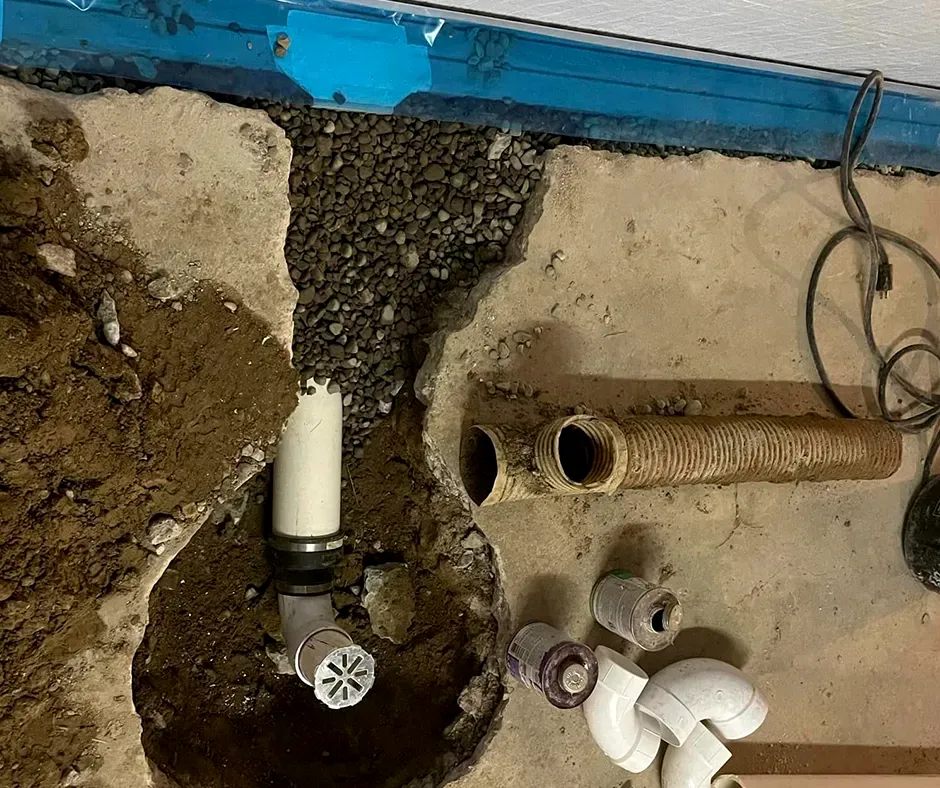 Sump Pump Drain Connection Installation – New Hampshire